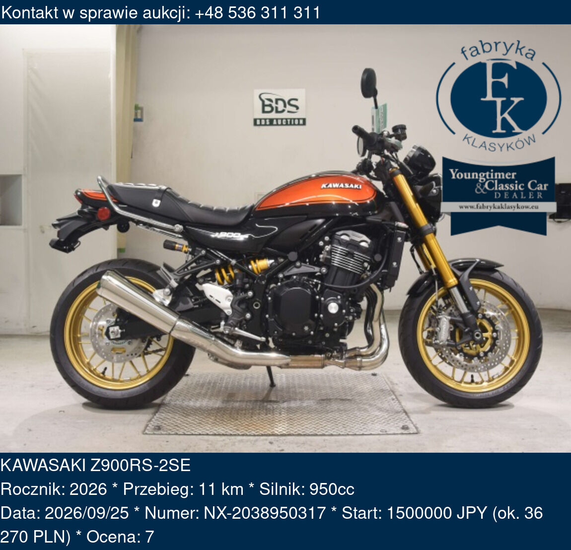 KAWASAKI Z900RS-2SE 2026 - zdjęcie 2