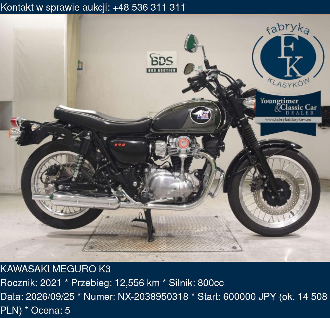 KAWASAKI MEGURO K3 2021 - zdjęcie 2