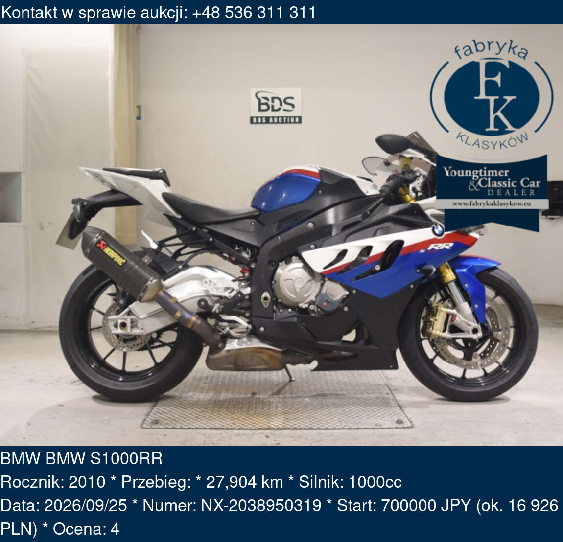 BMW BMW S1000RR 2010 - zdjęcie 2