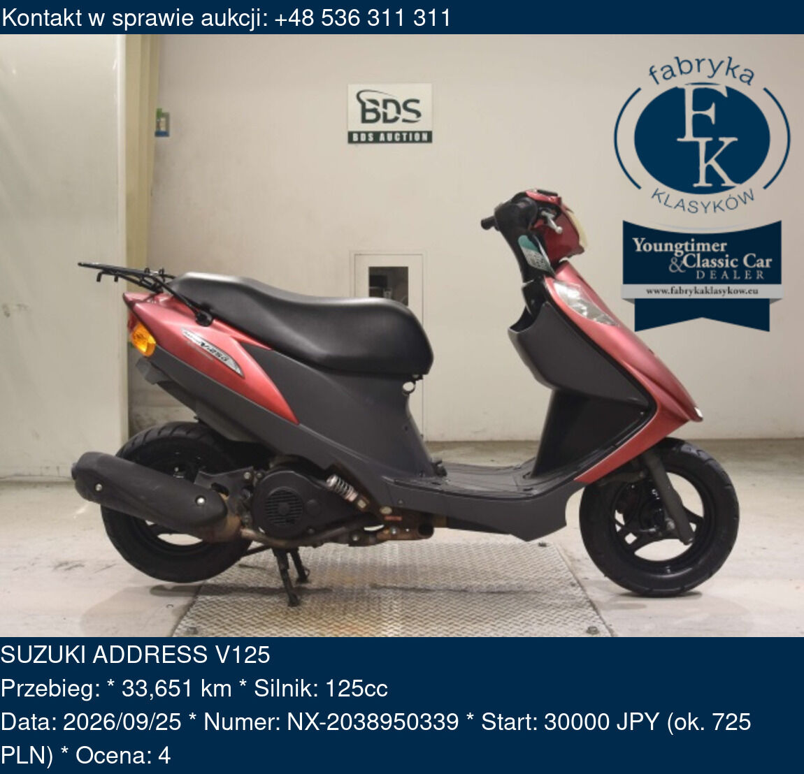 SUZUKI ADDRESS V125  - zdjęcie 2