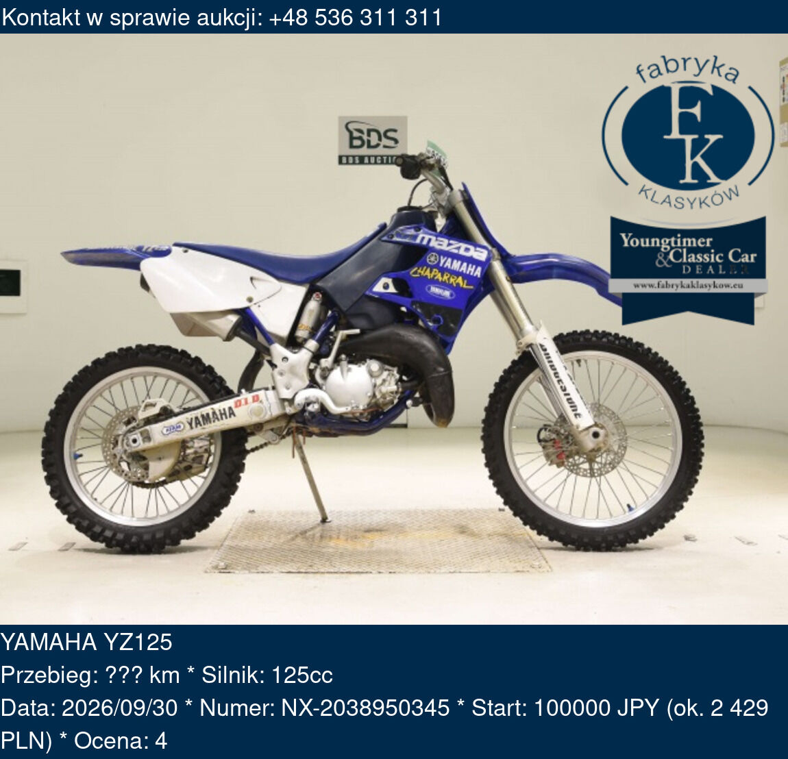 YAMAHA YZ125  - zdjęcie 2