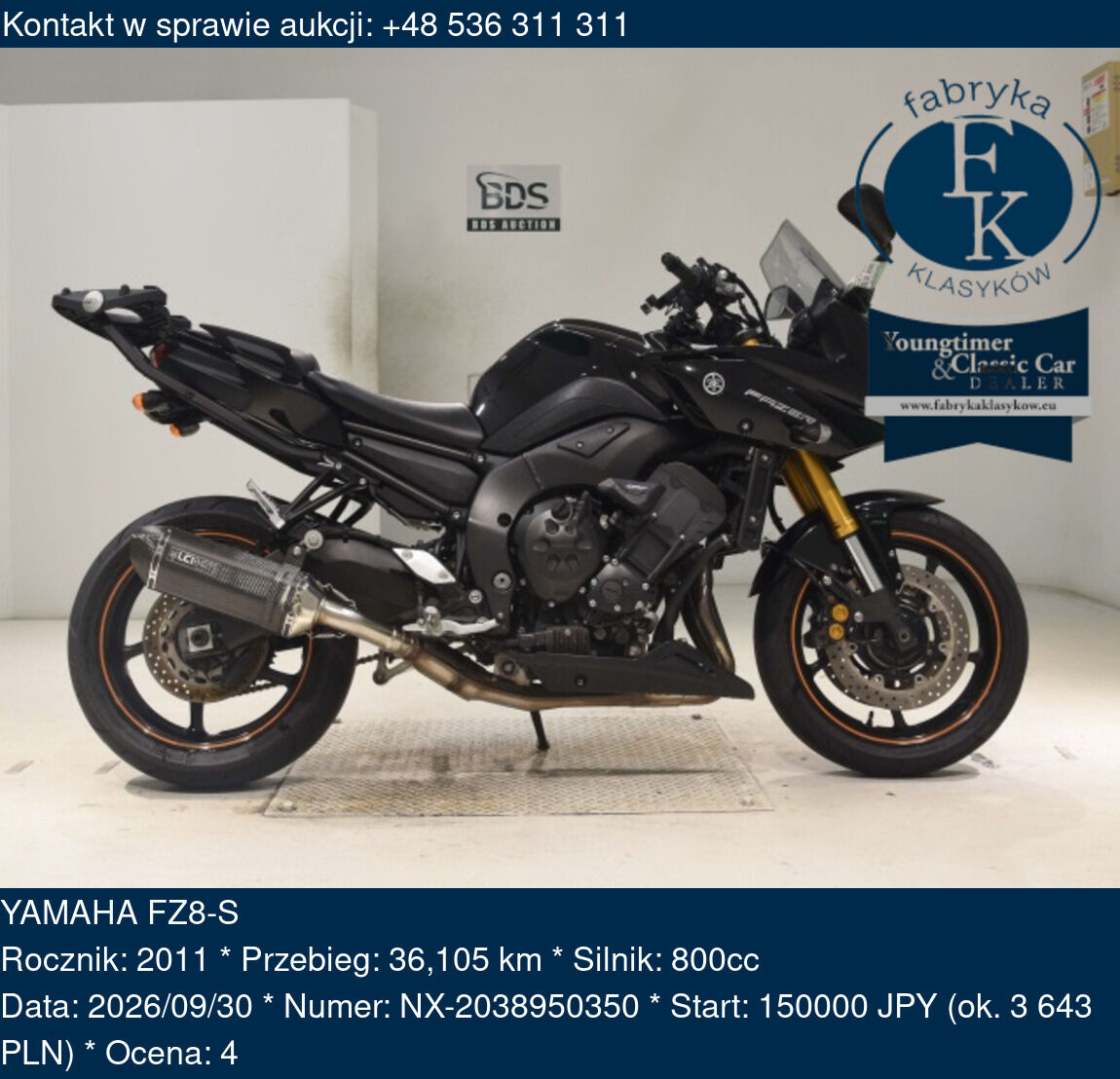 YAMAHA FZ8-S 2011 - zdjęcie 2