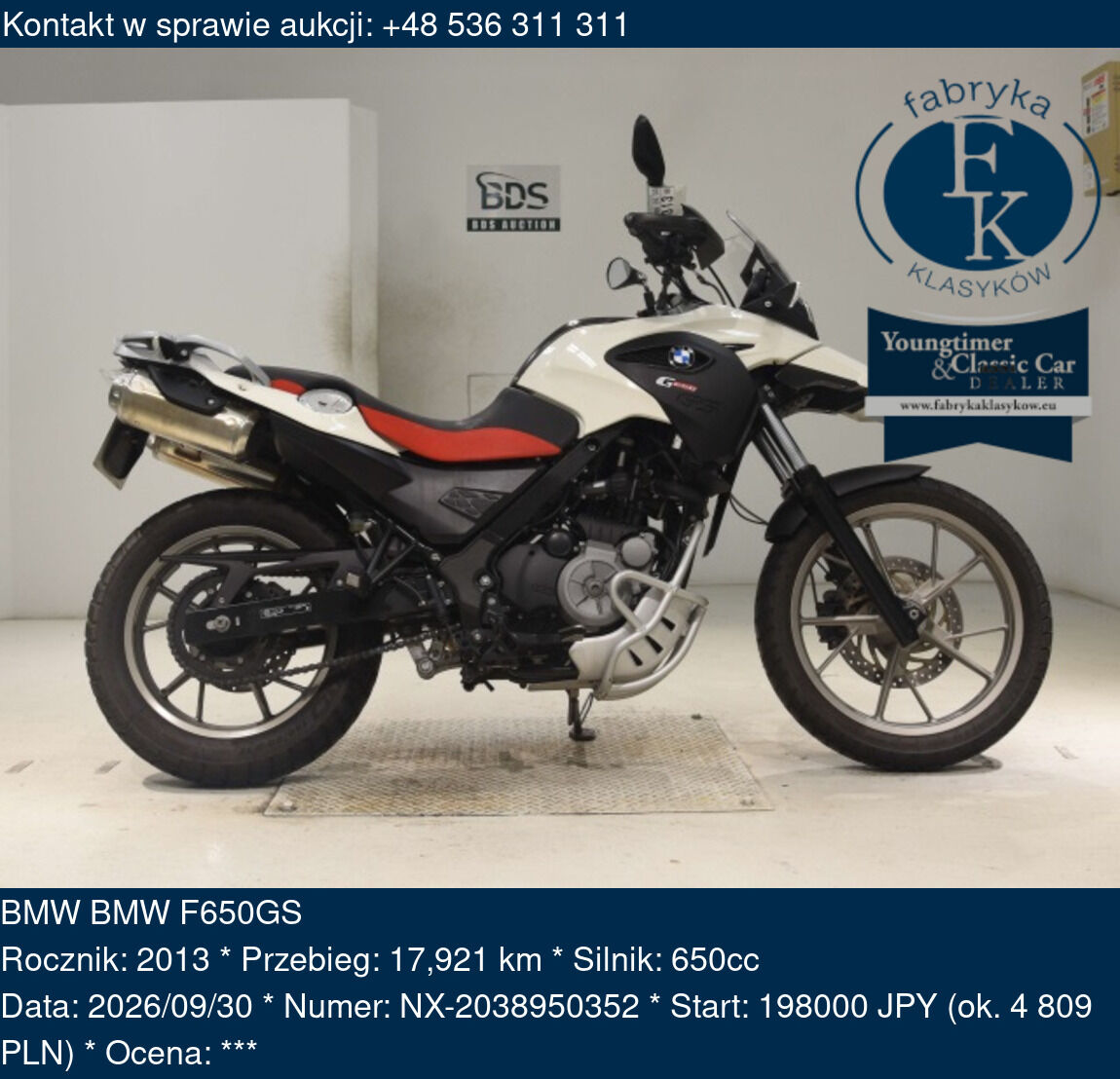 BMW BMW F650GS 2013 - zdjęcie 2