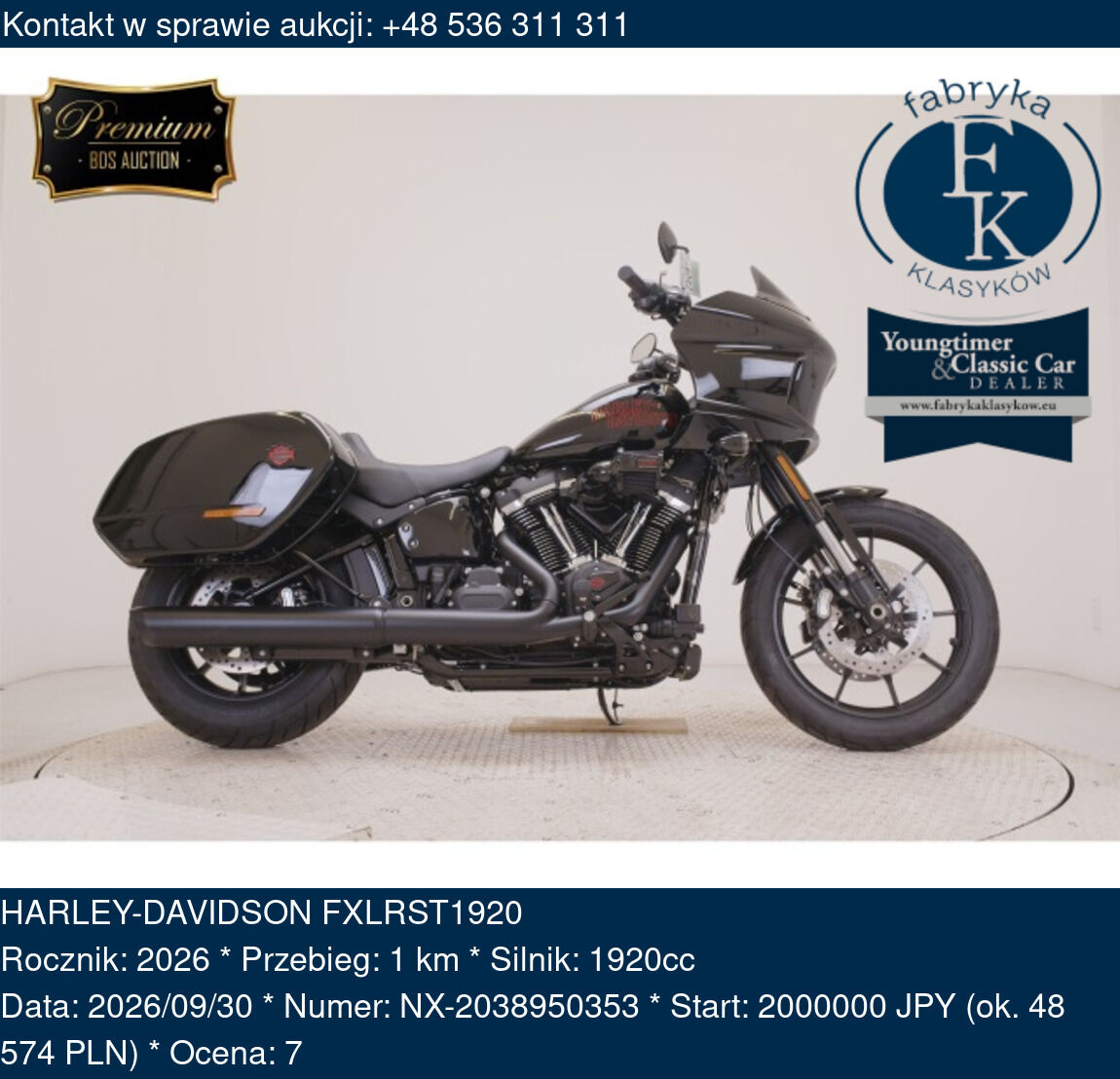 HARLEY-DAVIDSON FXLRST1920 2026 - zdjęcie 2