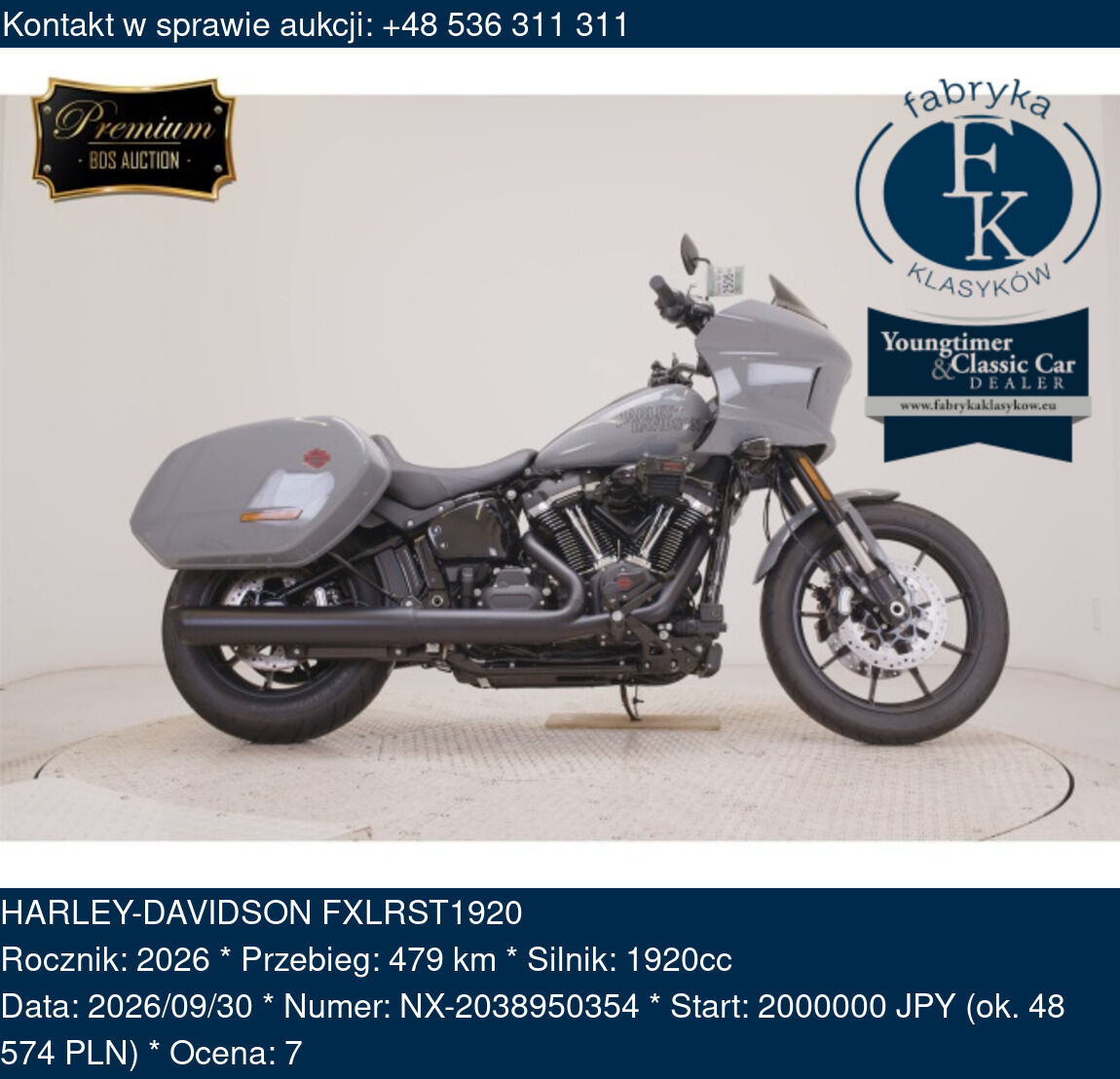 HARLEY-DAVIDSON FXLRST1920 2026 - zdjęcie 2