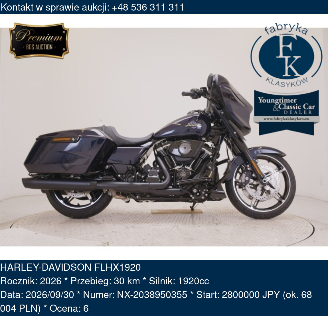 HARLEY-DAVIDSON FLHX1920 2026 - zdjęcie 2