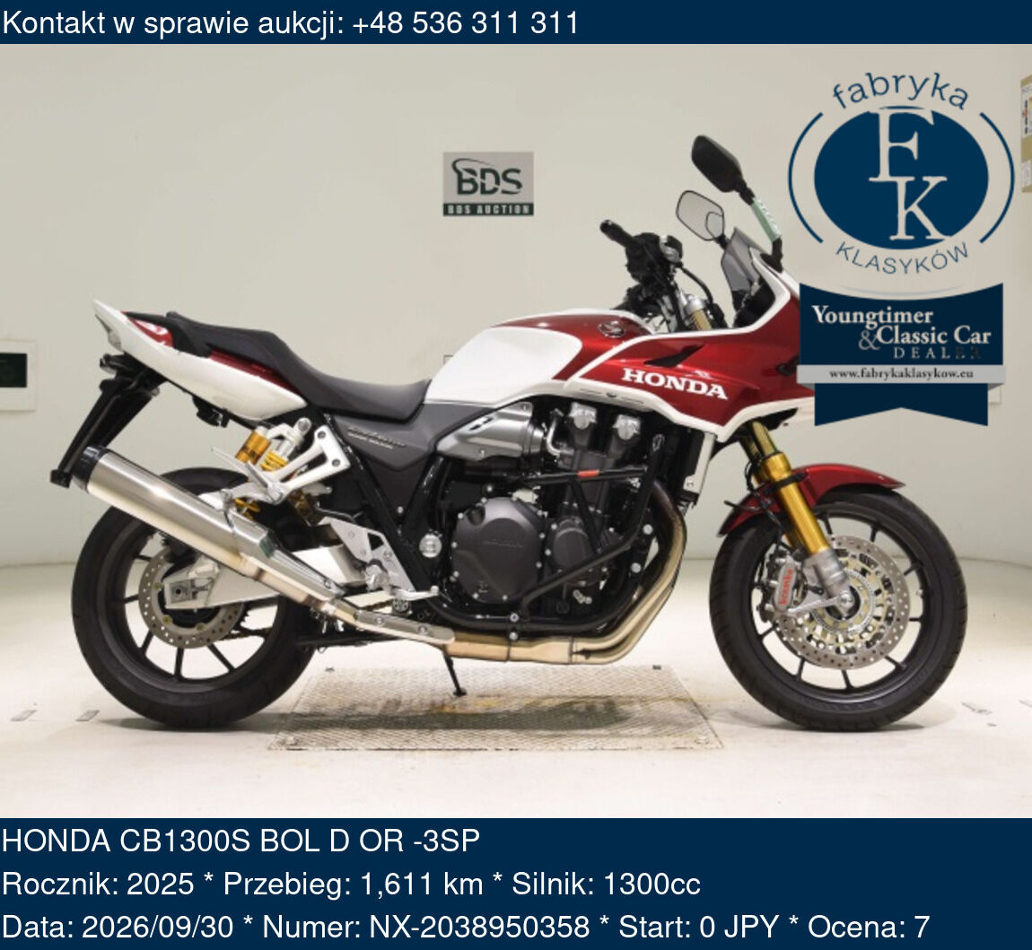 HONDA CB1300S BOL D OR -3SP 2025 - zdjęcie 2