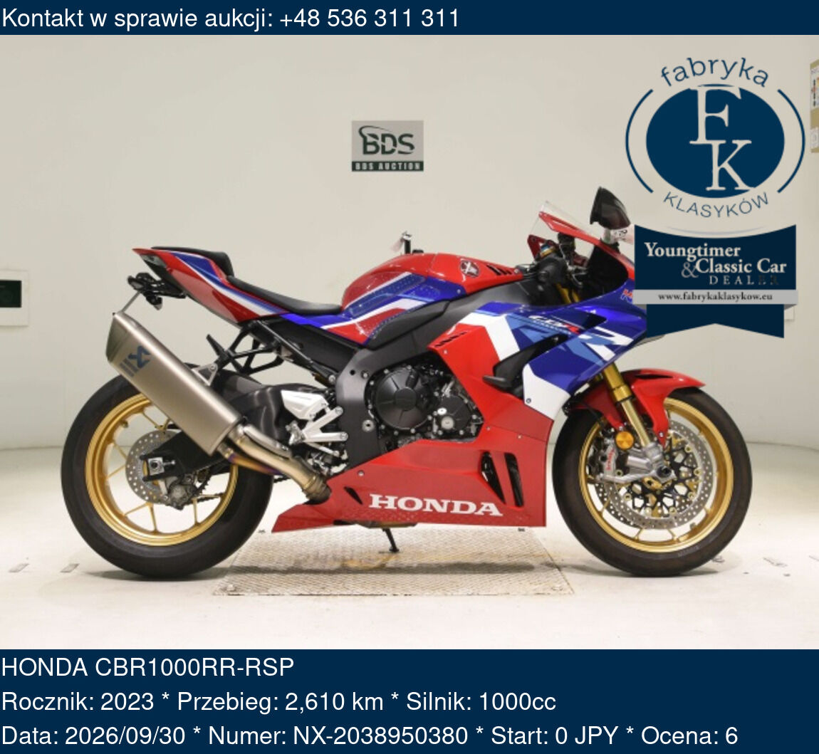 HONDA CBR1000RR-RSP 2023 - zdjęcie 2