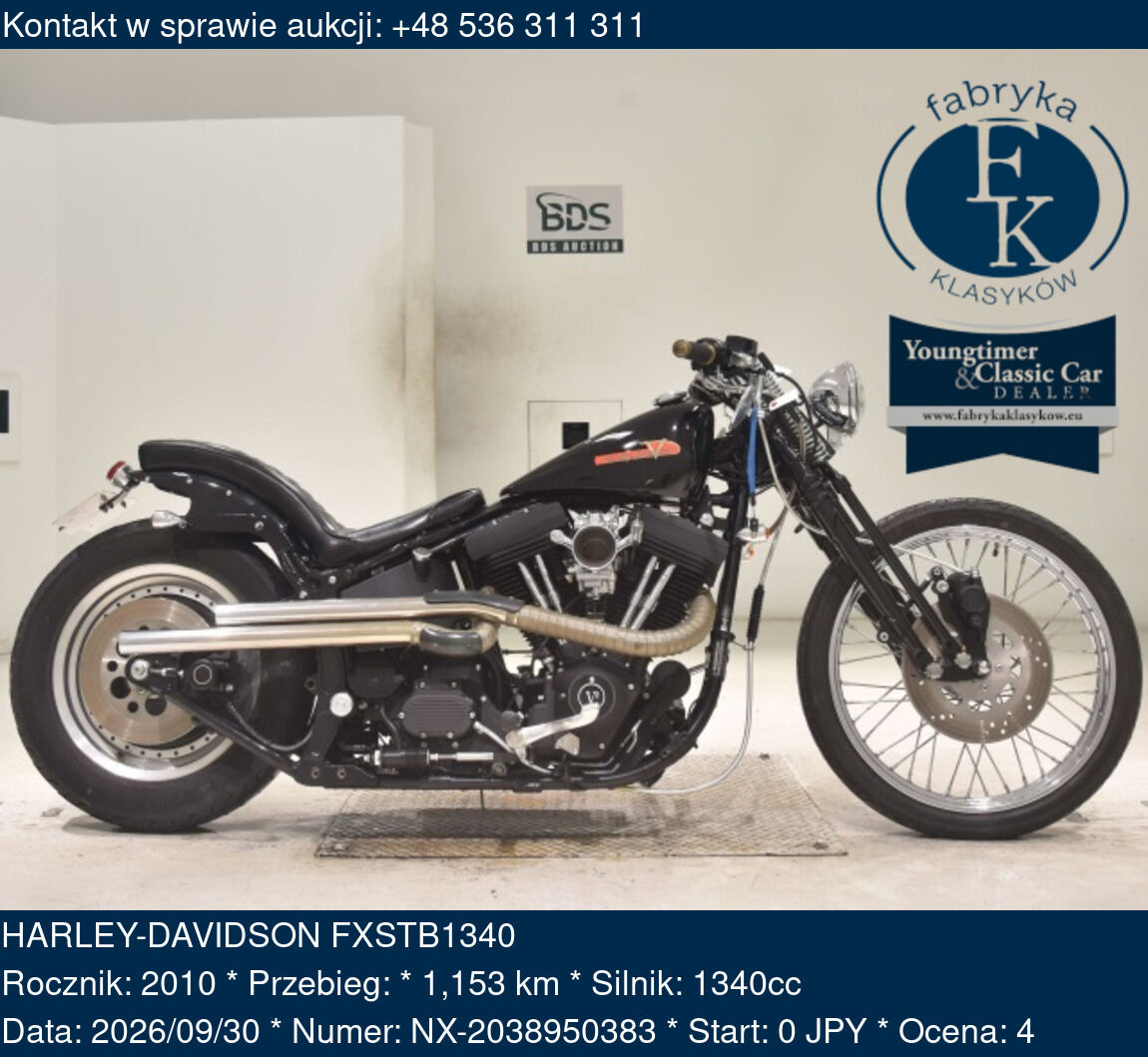 HARLEY-DAVIDSON FXSTB1340 2010 - zdjęcie 2