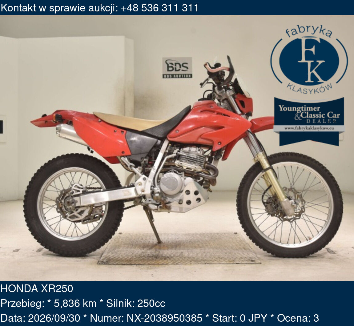 HONDA XR250  - zdjęcie 2