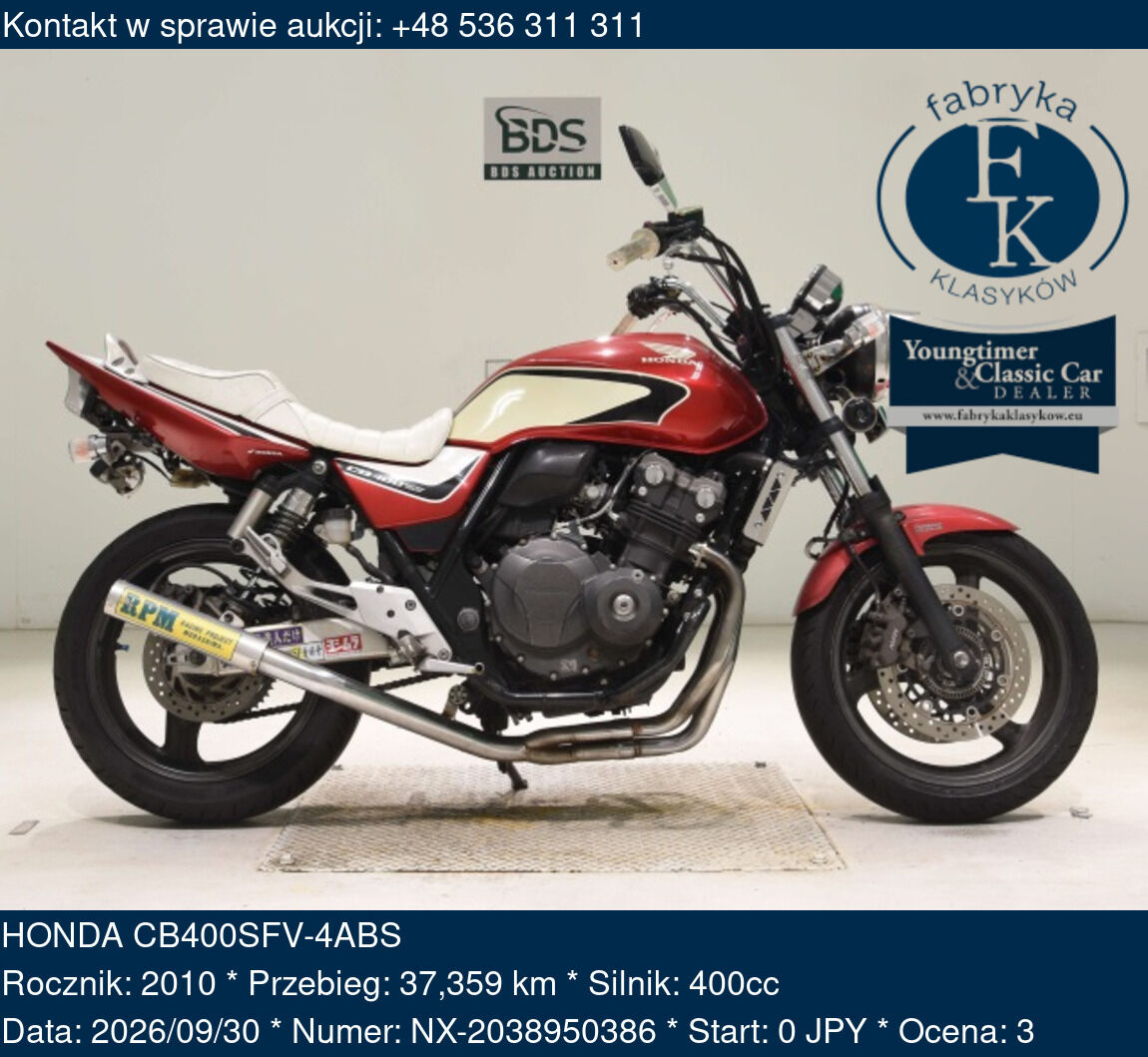 HONDA CB400SFV-4ABS 2010 - zdjęcie 2