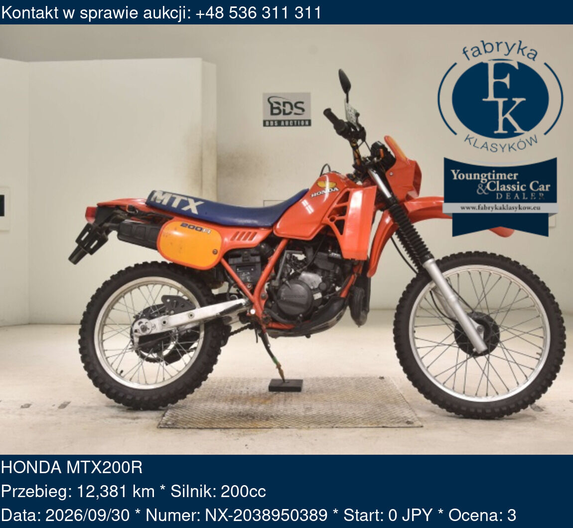 HONDA MTX200R  - zdjęcie 2