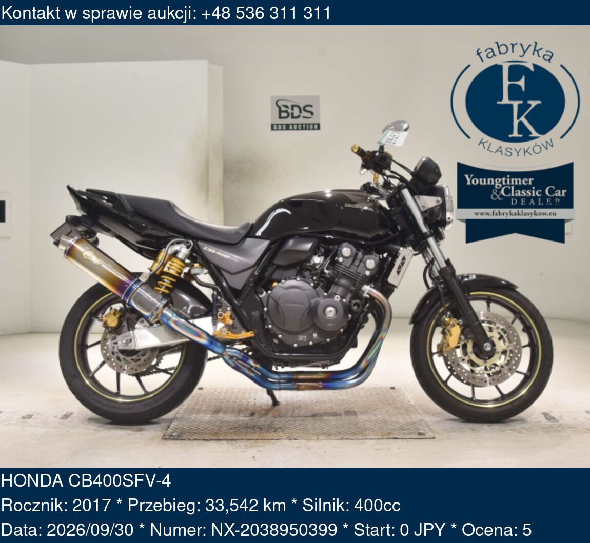 HONDA CB400SFV-4 2017 - zdjęcie 2