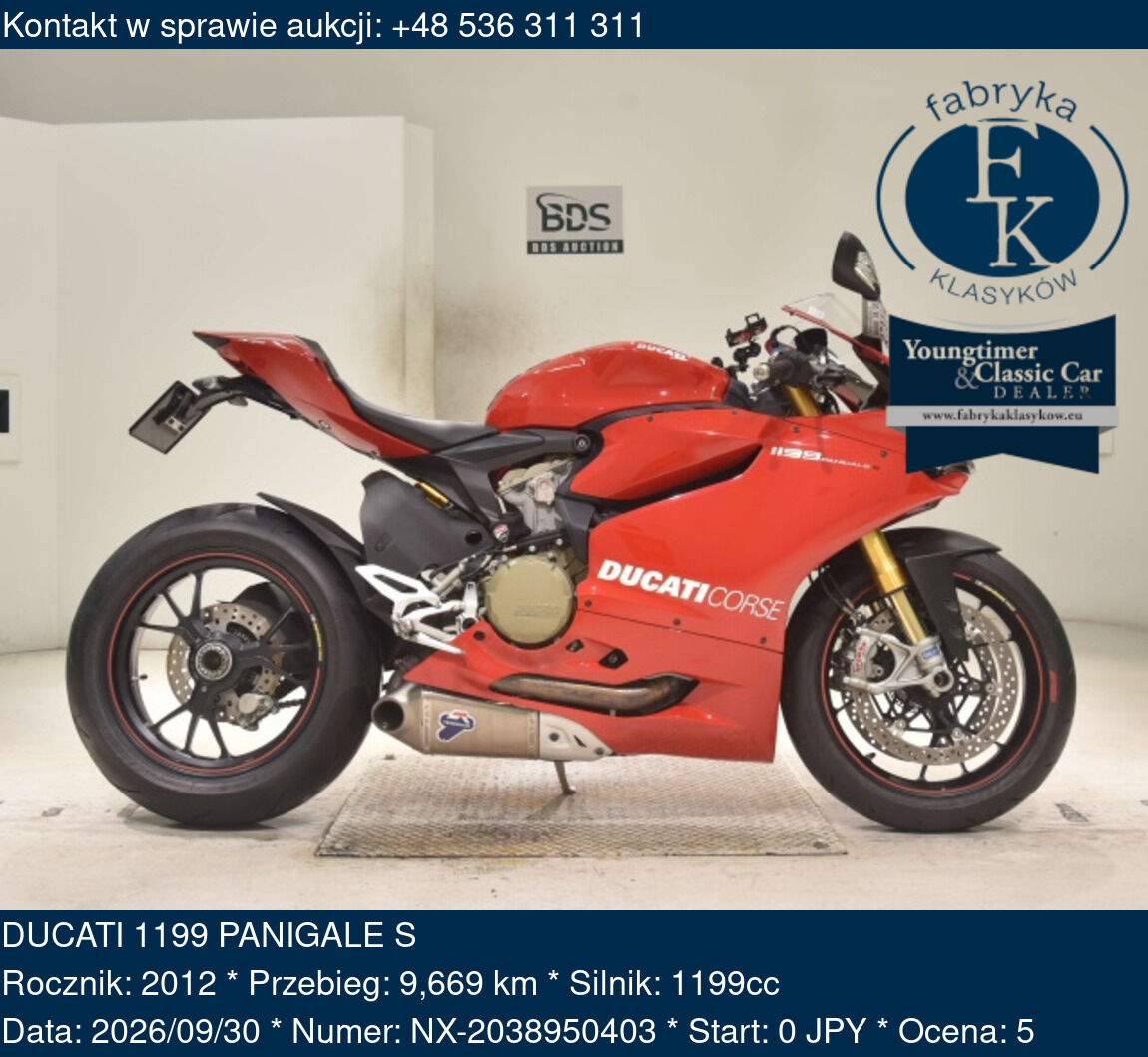 DUCATI 1199 PANIGALE S 2012 - zdjęcie 2