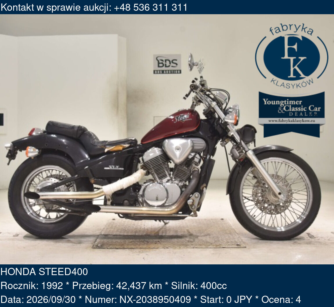 HONDA STEED400 1992 - zdjęcie 2