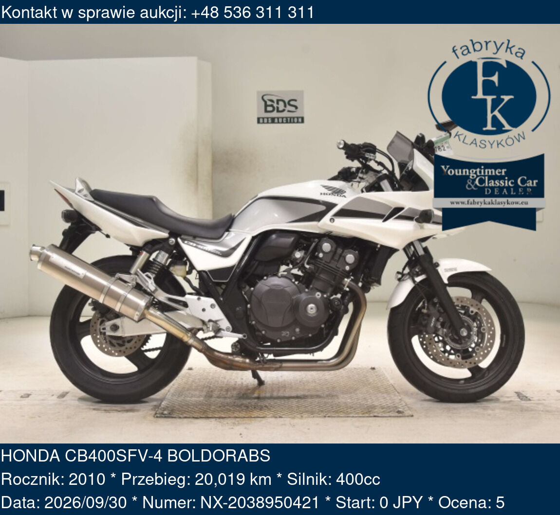 HONDA CB400SFV-4 BOLDORABS 2010 - zdjęcie 2