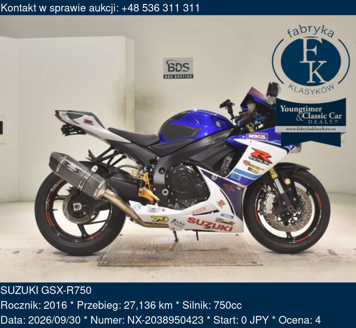 SUZUKI GSX-R750 2016 - zdjęcie 2