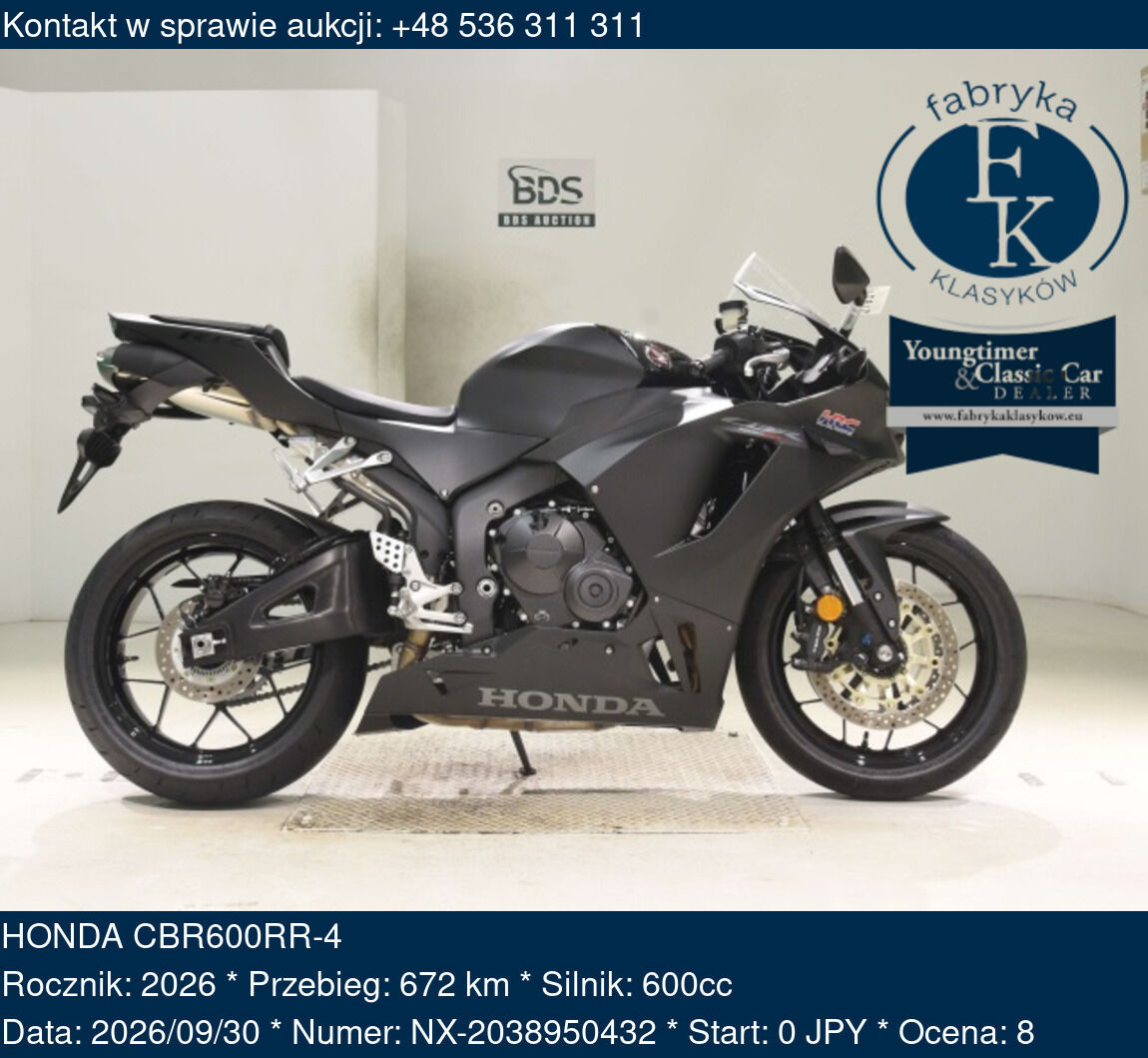 HONDA CBR600RR-4 2026 - zdjęcie 2