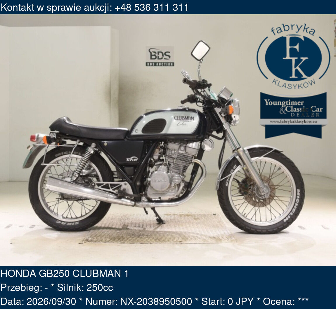 HONDA GB250 CLUBMAN 1  - zdjęcie 2