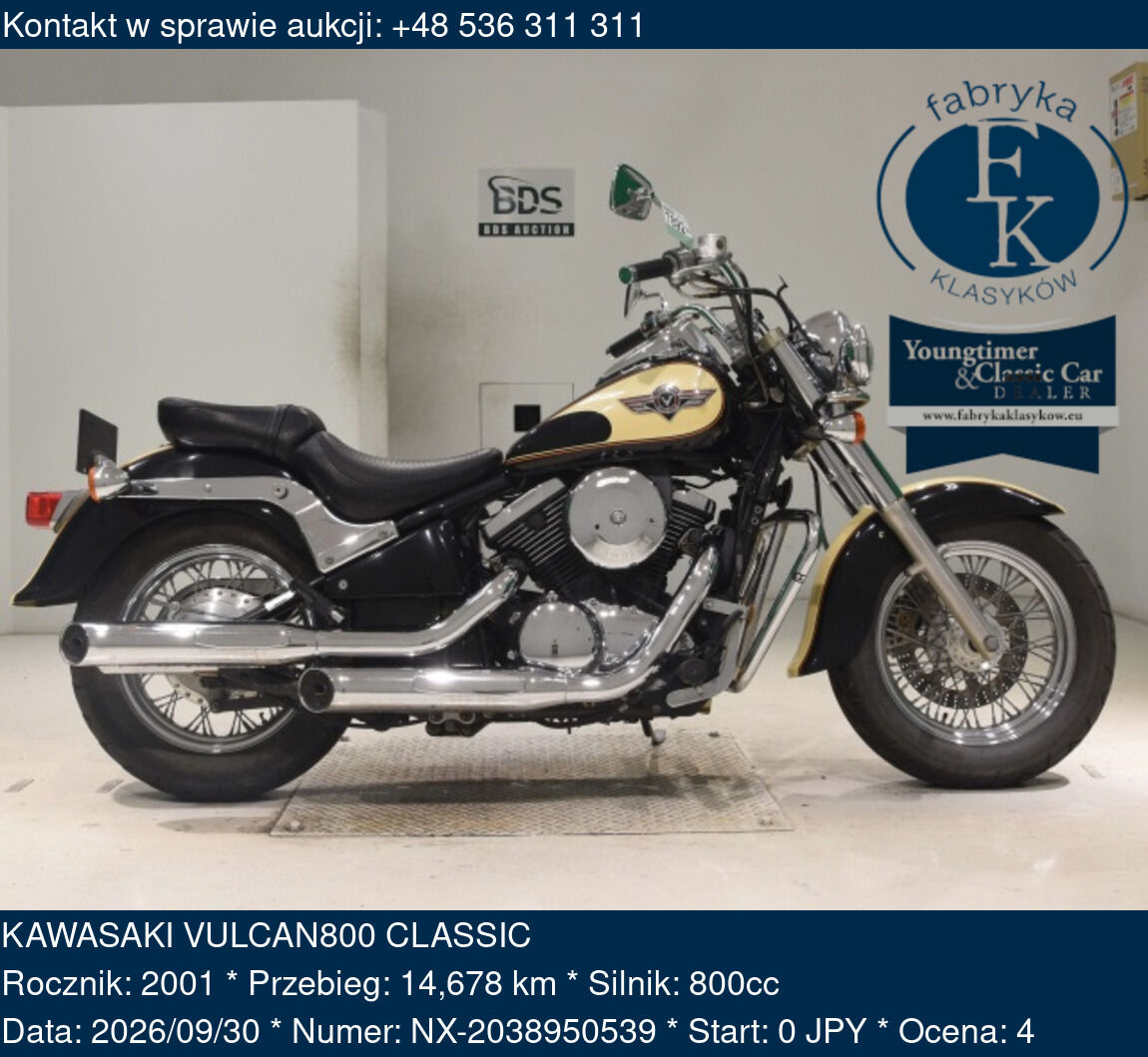 KAWASAKI VULCAN800 CLASSIC 2001 - zdjęcie 2
