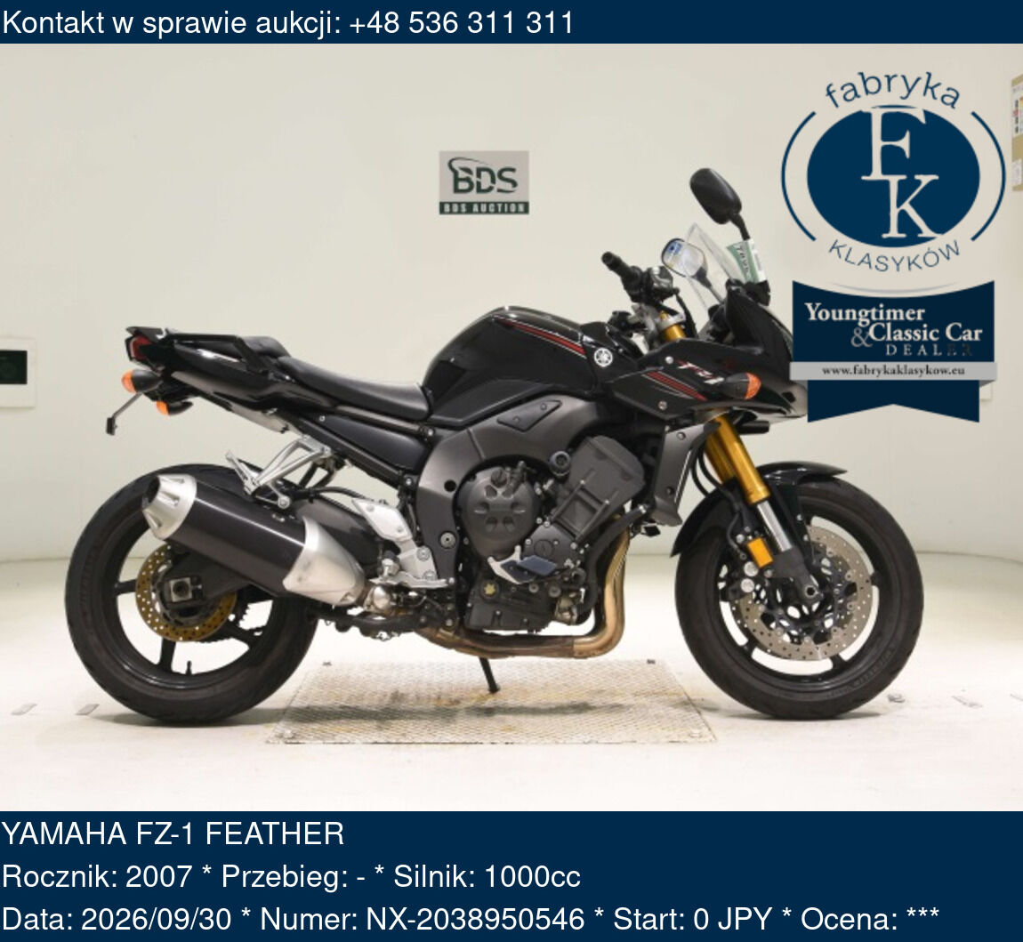 YAMAHA FZ-1 FEATHER 2007 - zdjęcie 2