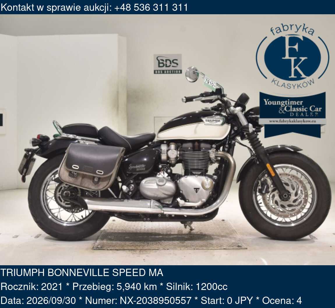 TRIUMPH BONNEVILLE SPEED MA 2021 - zdjęcie 2