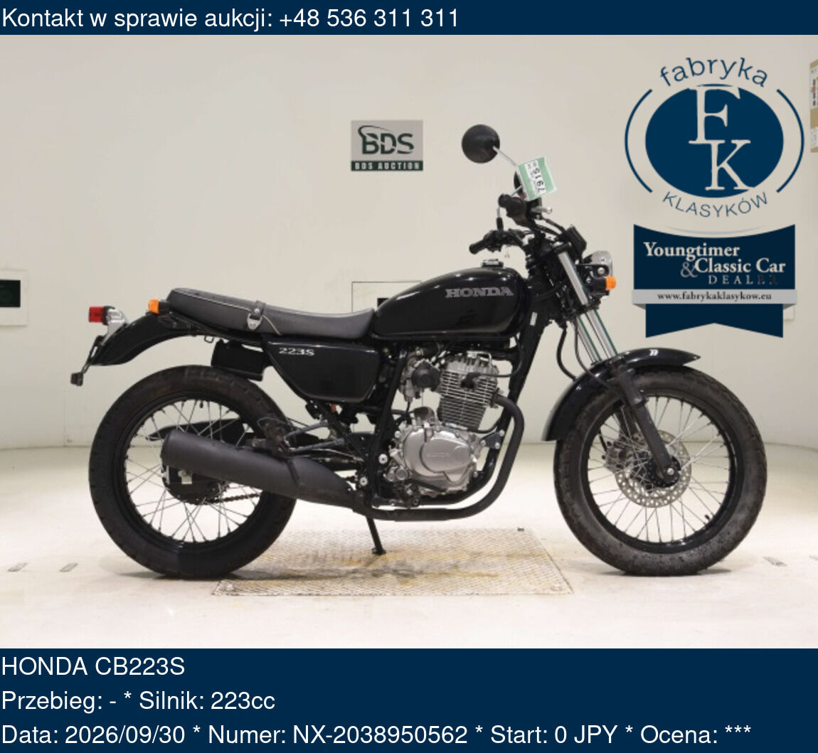 HONDA CB223S - zdjęcie 2