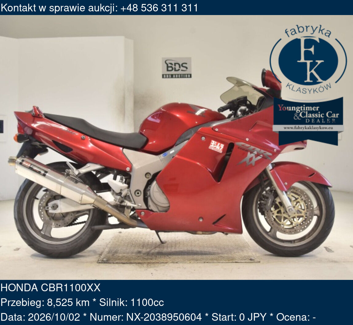 HONDA CBR1100XX  - zdjęcie 2