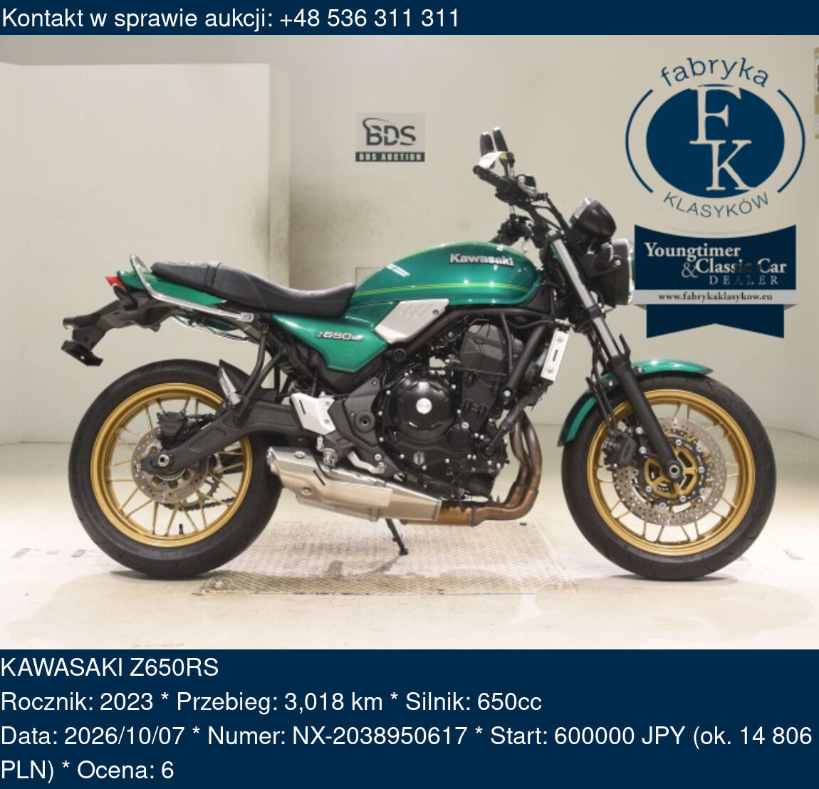 KAWASAKI Z650RS 2023 - zdjęcie 2