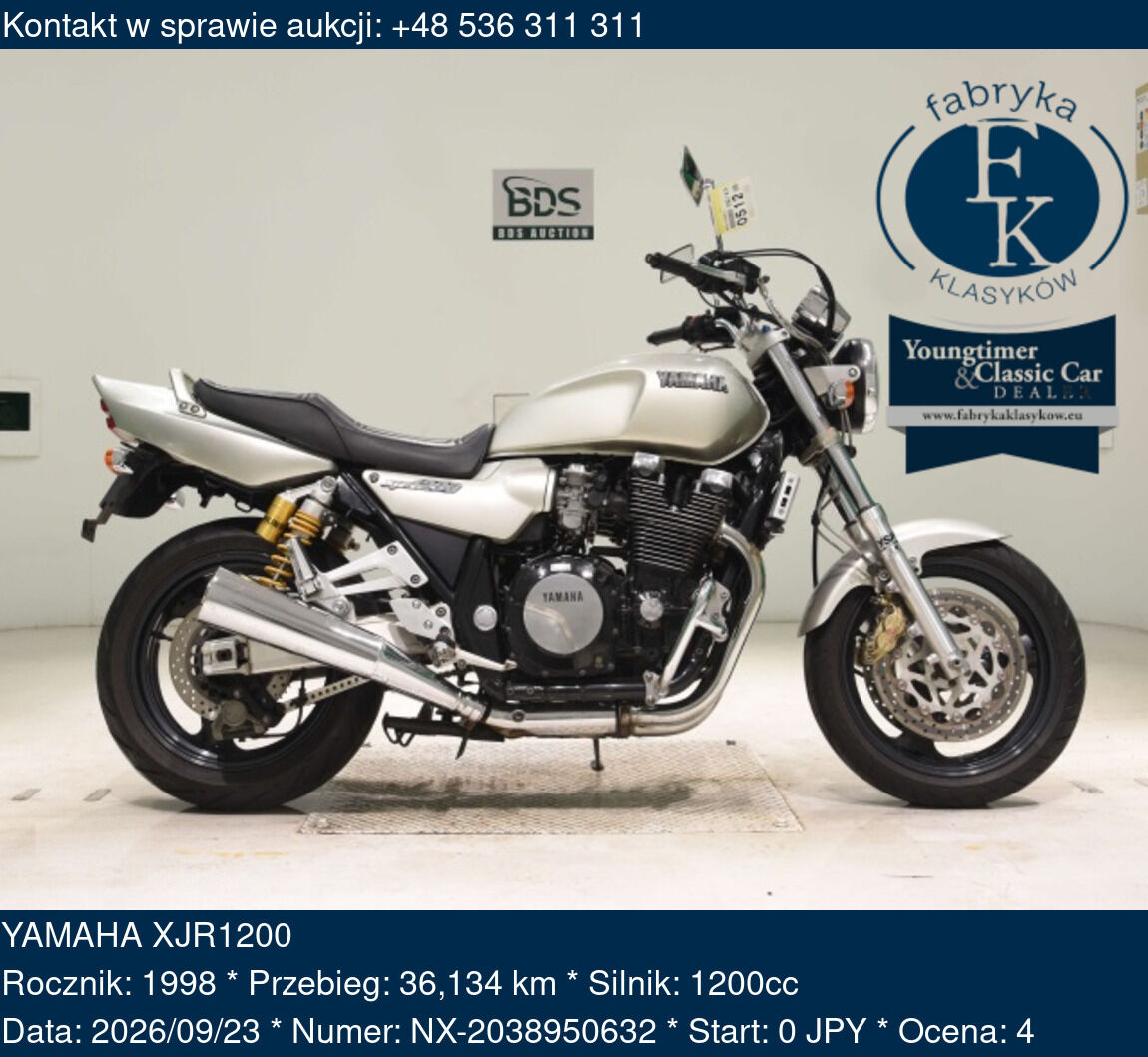 YAMAHA XJR1200 1998 - zdjęcie 2