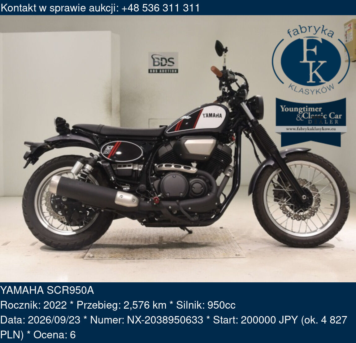YAMAHA SCR950A 2022 - zdjęcie 2