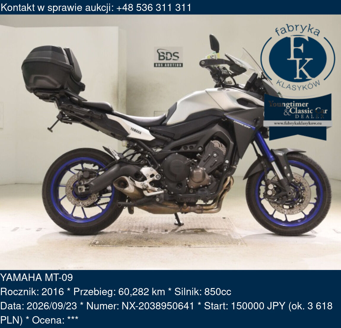 YAMAHA MT-09 2016 - zdjęcie 2