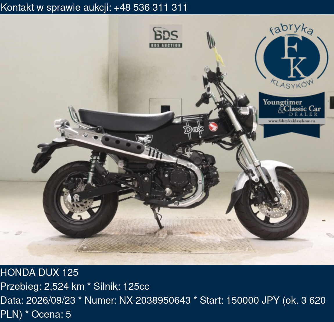HONDA DUX 125  - zdjęcie 2