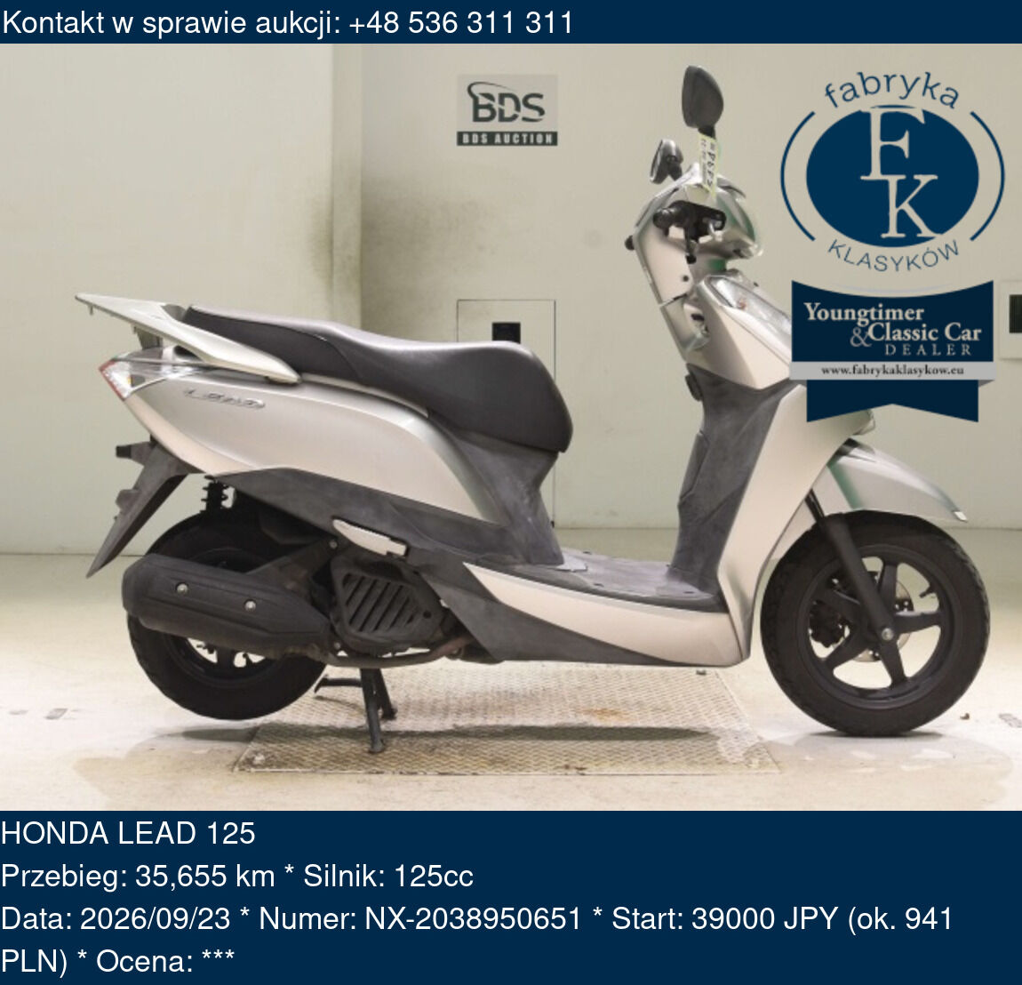 HONDA LEAD 125 - zdjęcie 2