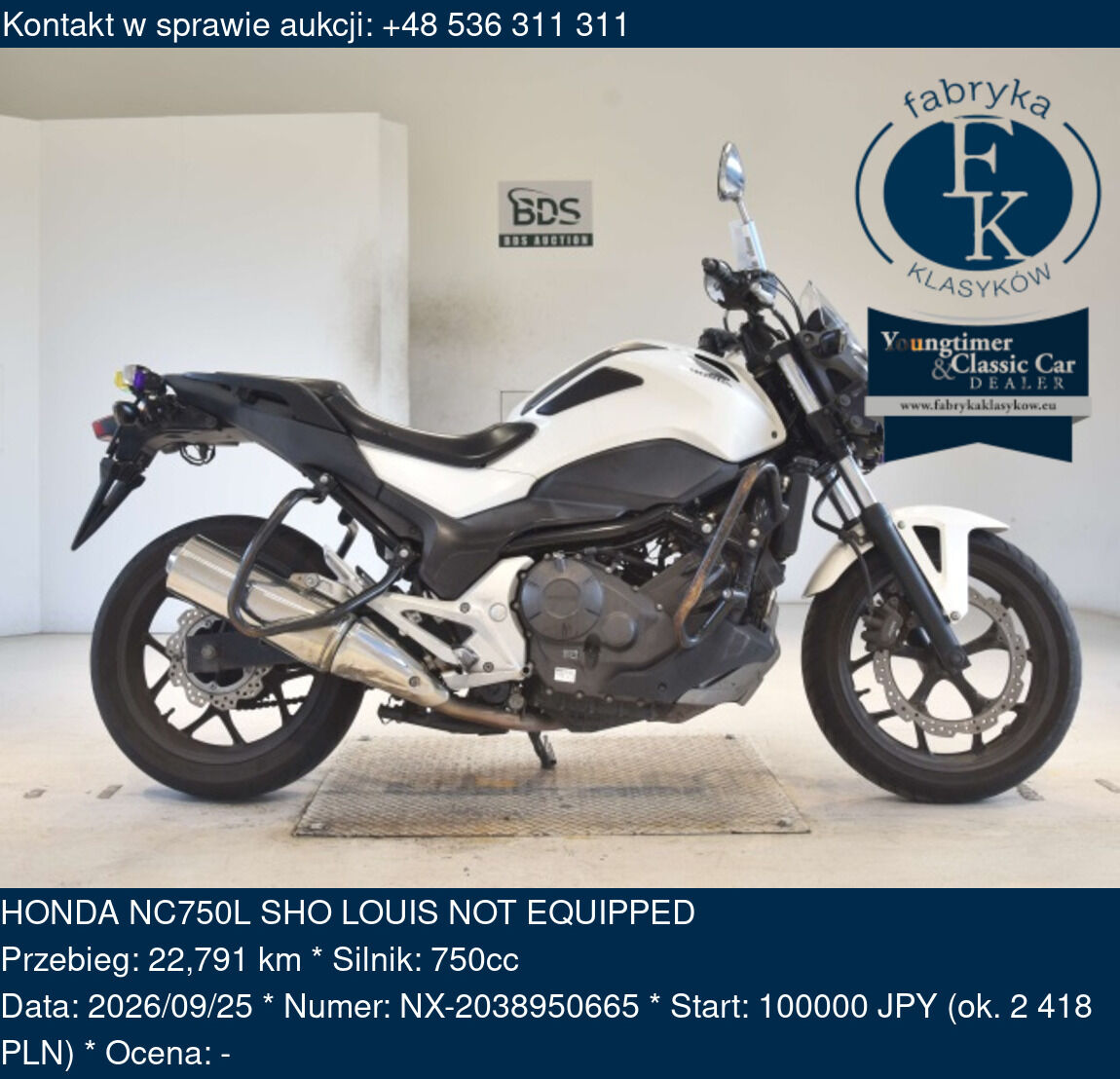 HONDA NC750L SHO LOUIS NOT EQUIPPED  - zdjęcie 2