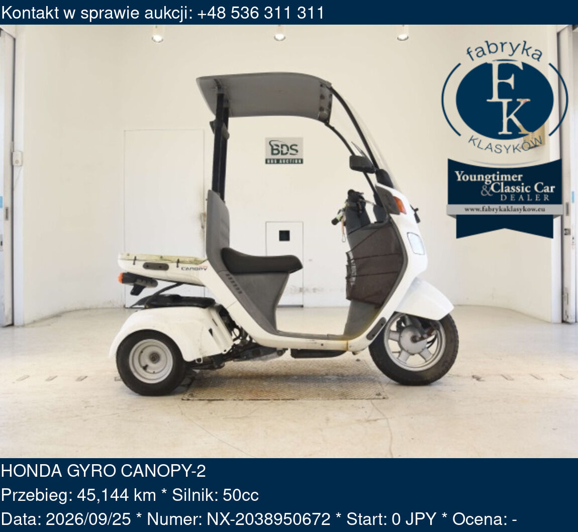 HONDA GYRO CANOPY-2  - zdjęcie 2