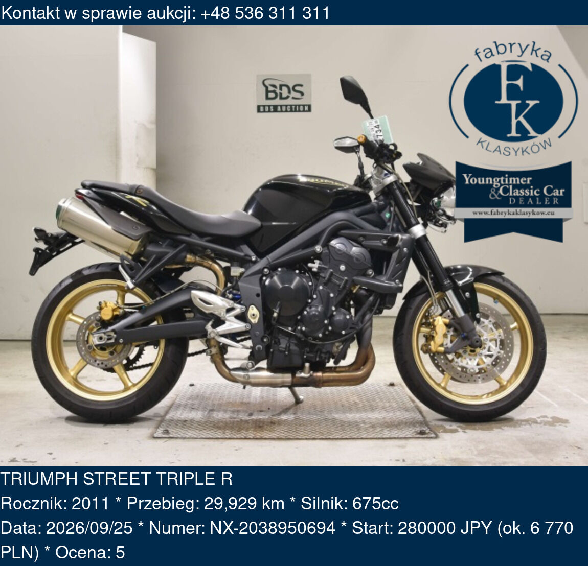 TRIUMPH STREET TRIPLE R 2011 - zdjęcie 2