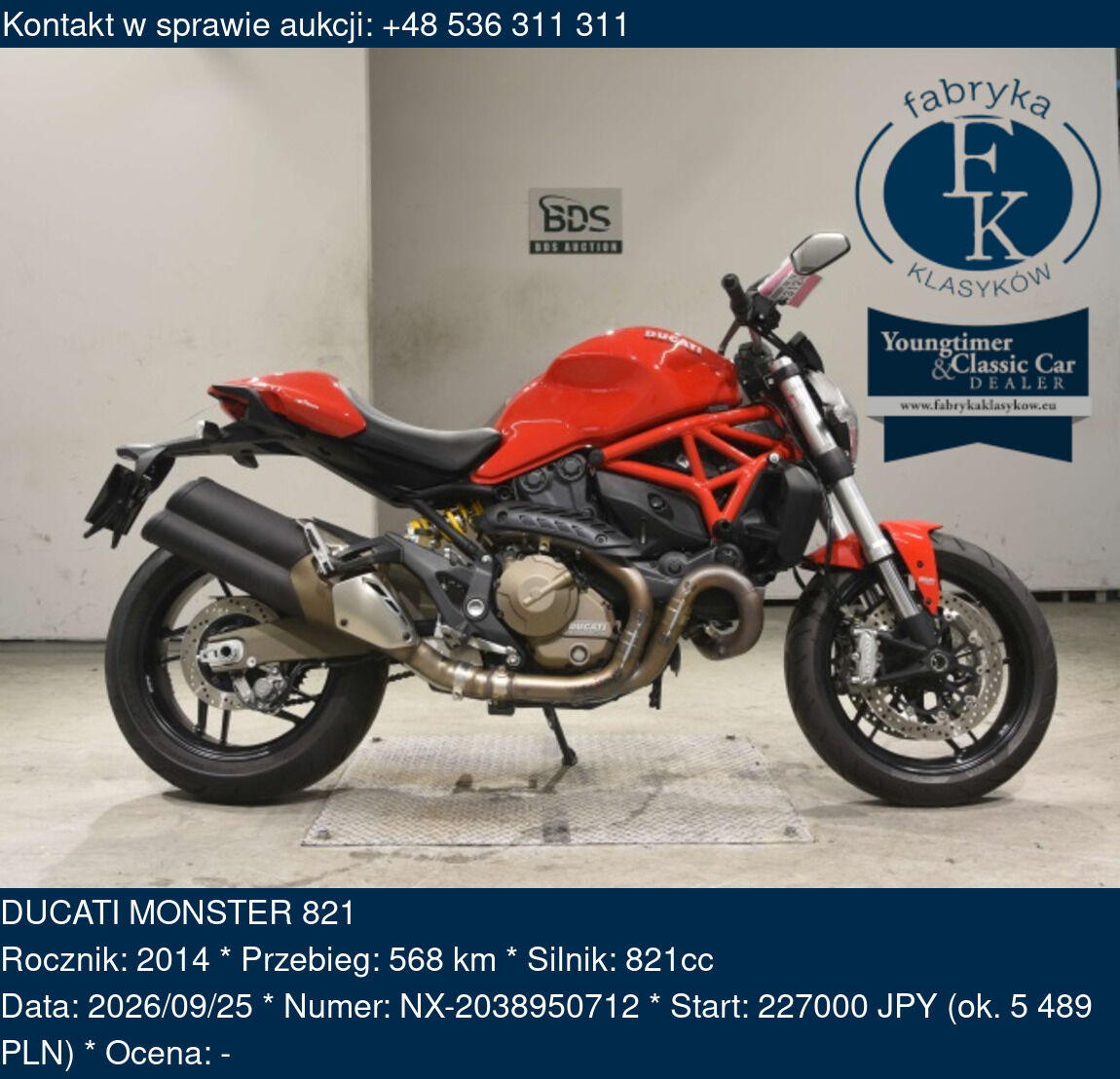 DUCATI MONSTER 821 2014 - zdjęcie 2