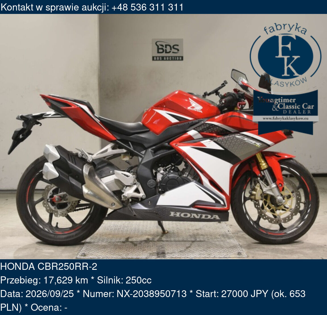 HONDA CBR250RR-2  - zdjęcie 2