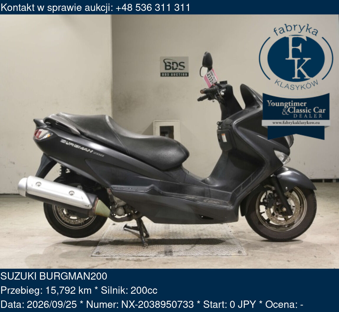 SUZUKI BURGMAN200  - zdjęcie 2