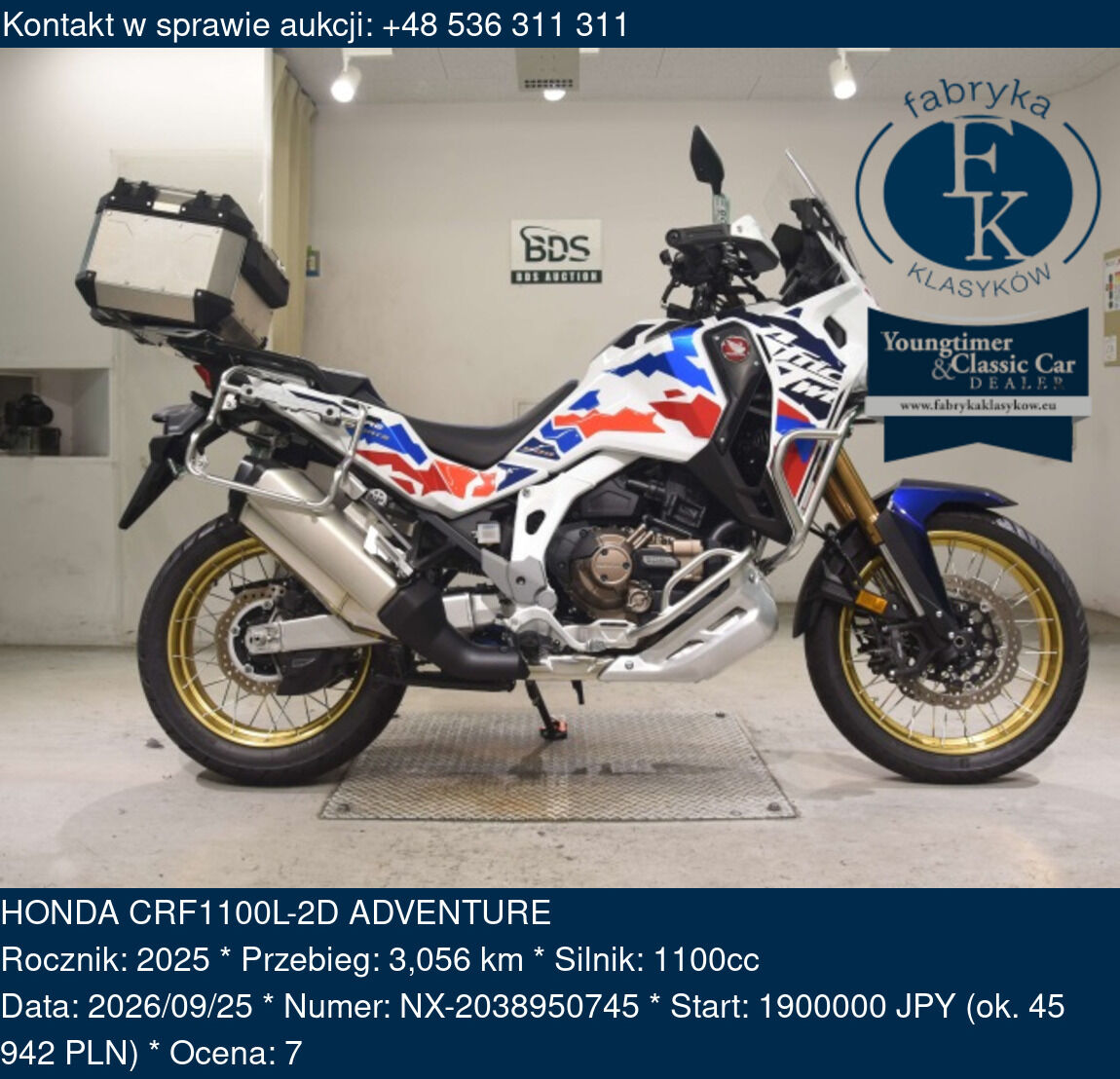 HONDA CRF1100L-2D ADVENTURE 2025 - zdjęcie 2