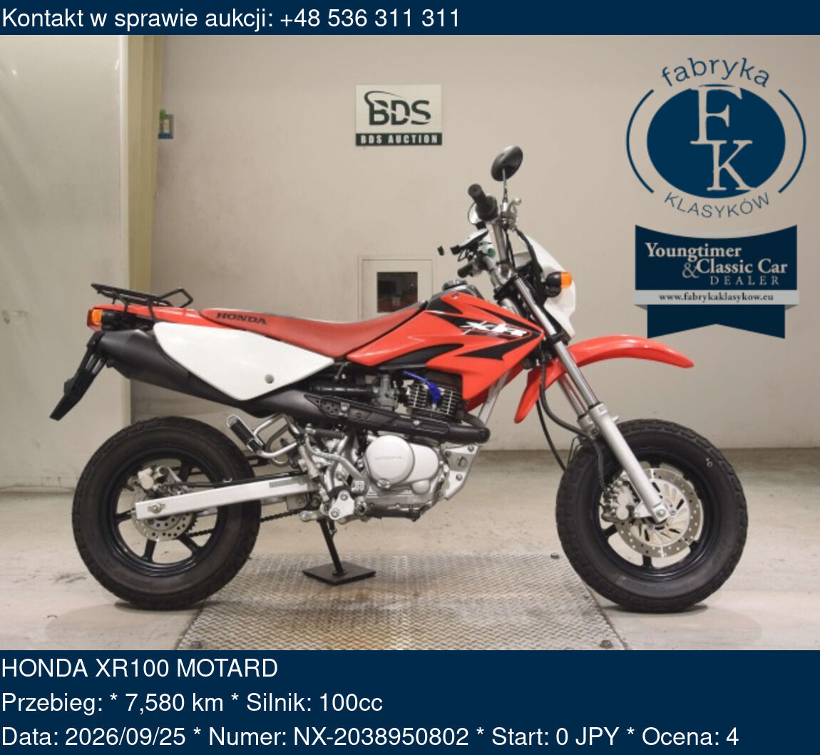 HONDA XR100 MOTARD - zdjęcie 2