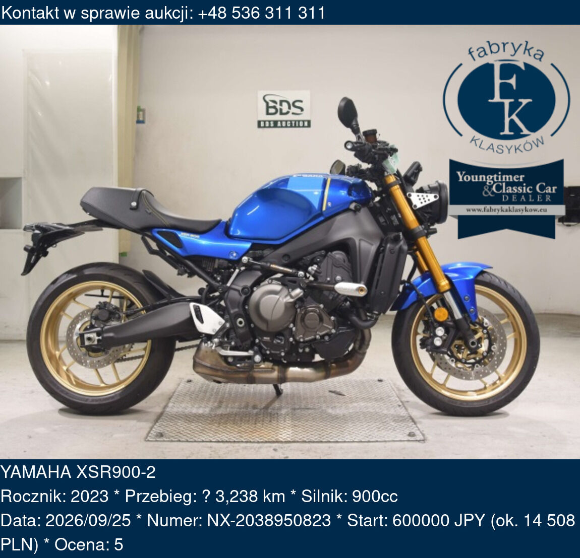 YAMAHA XSR900-2 2023 - zdjęcie 2