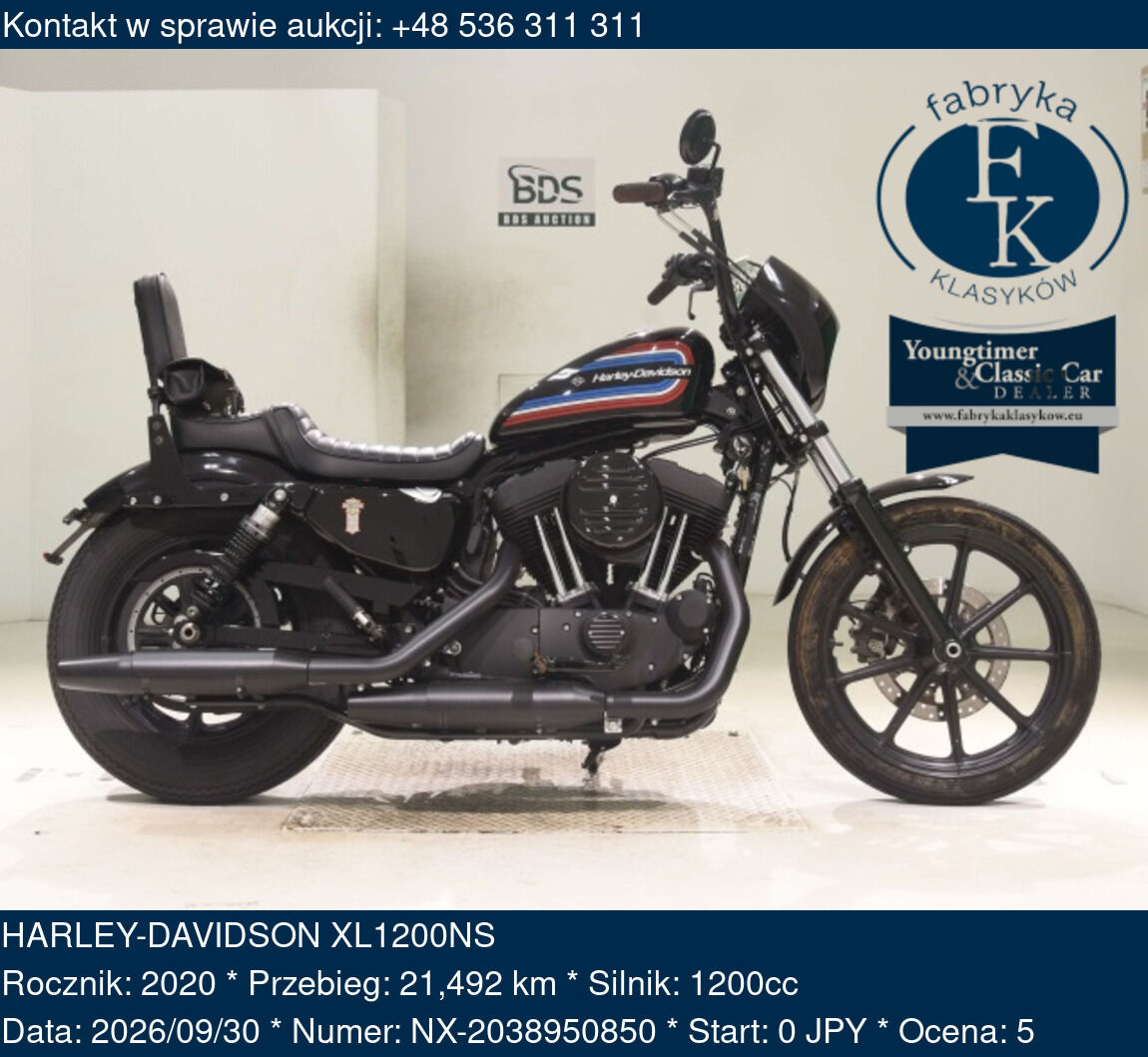 HARLEY-DAVIDSON XL1200NS 2020 - zdjęcie 2