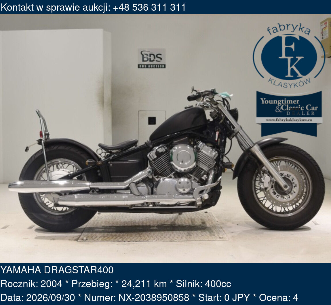 YAMAHA DRAGSTAR400 2004 - zdjęcie 2