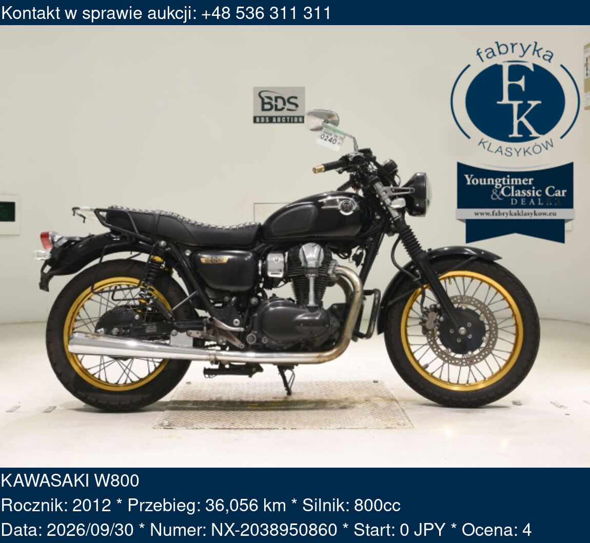 KAWASAKI W800 2012 - zdjęcie 2