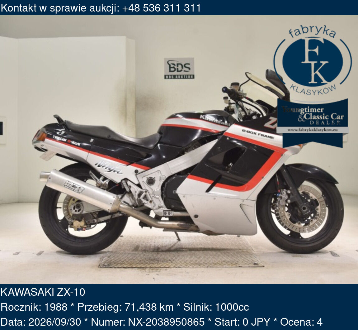 KAWASAKI ZX-10 1988 - zdjęcie 2