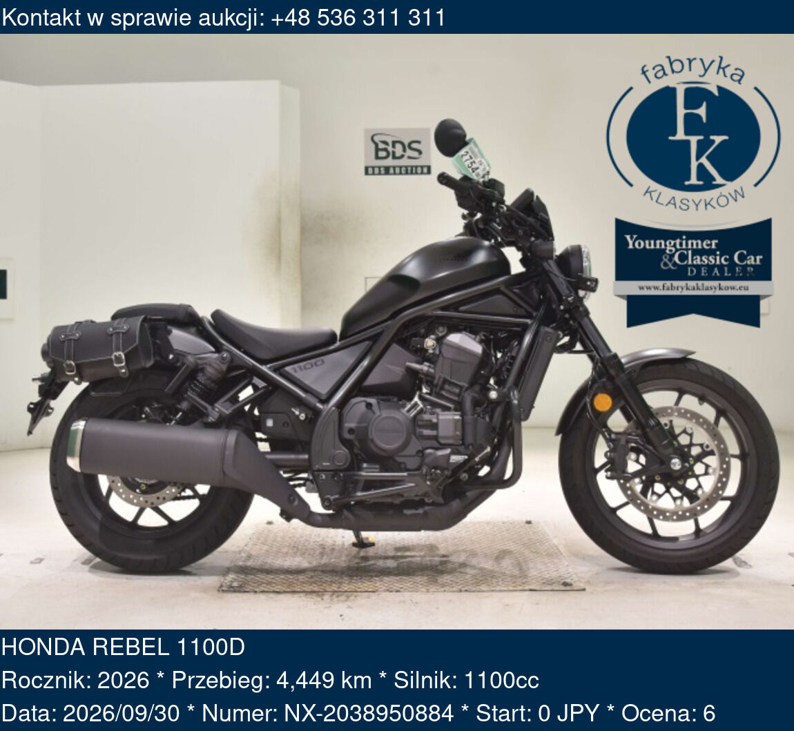 HONDA REBEL 1100D 2026 - zdjęcie 2
