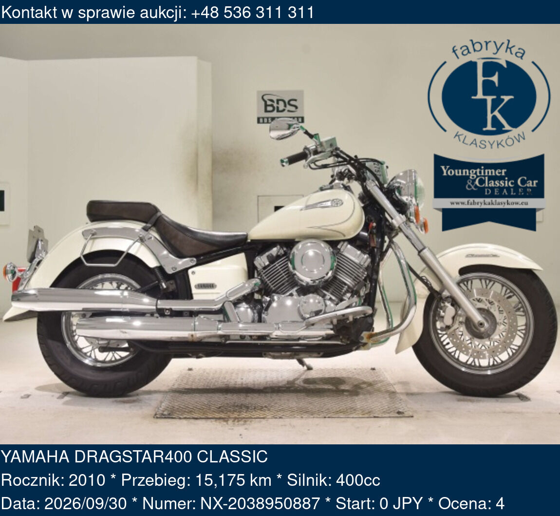 YAMAHA DRAGSTAR400 CLASSIC 2010 - zdjęcie 2