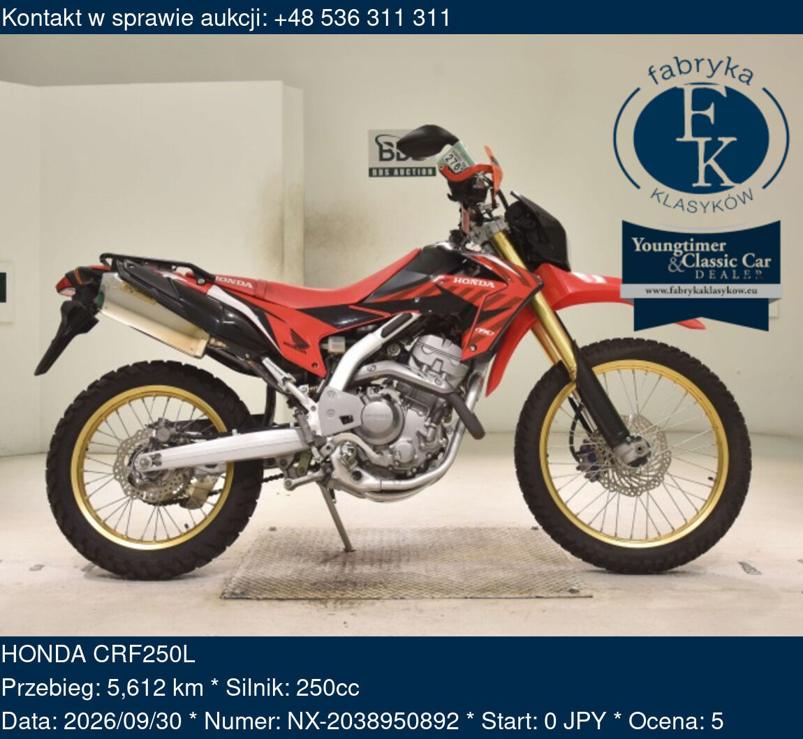 HONDA CRF250L  - zdjęcie 2